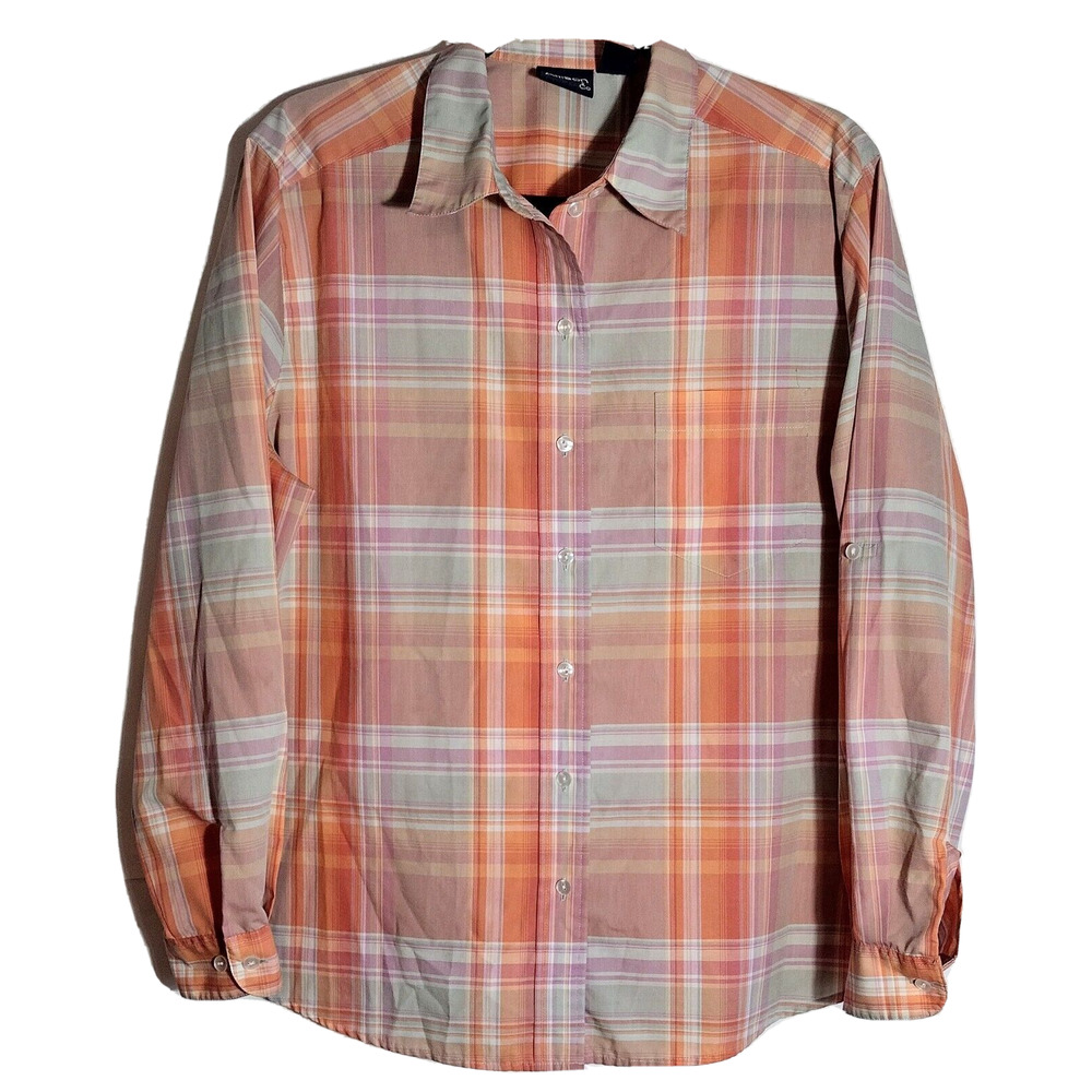 Plaid Button Down Shirt for Women
